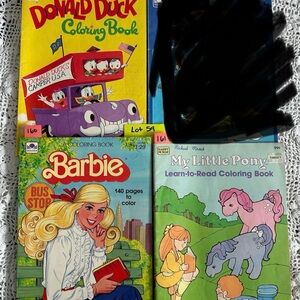 3 vintage 1970’s- 1980’s coloring books